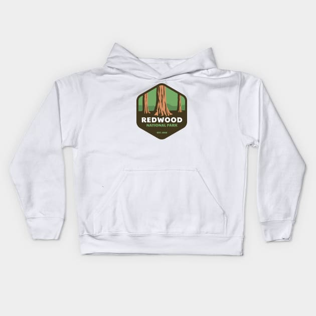 Redwood National park Kids Hoodie by AnthonyAyy